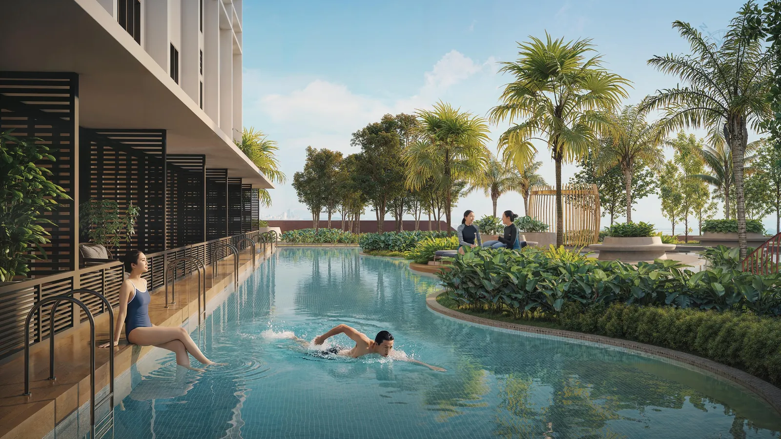 Linear pool